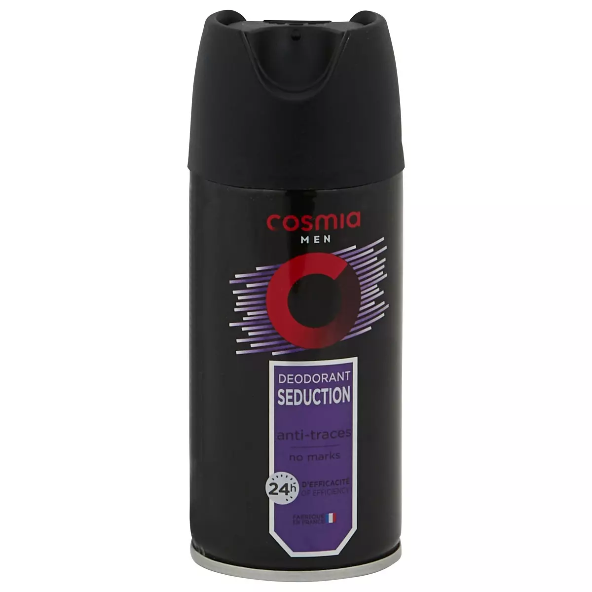 COSMIA MEN Déodorant spray homme séduction 24h anti-traces 150ml
