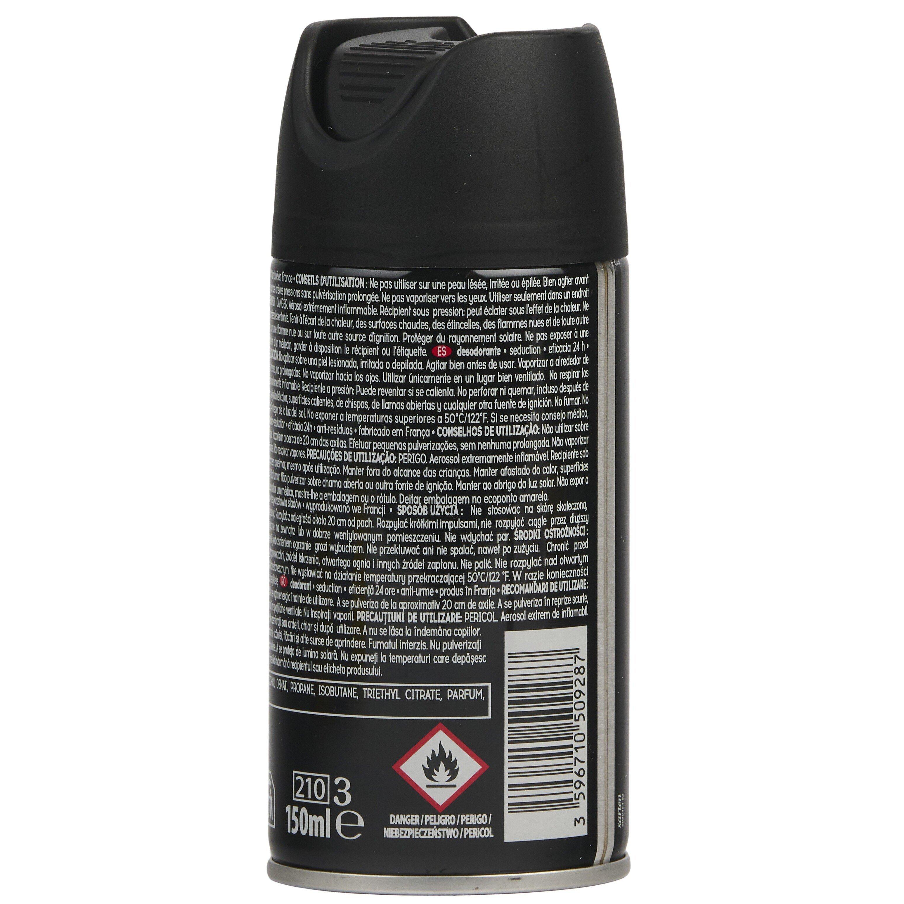 Voir la diapositive 2 : COSMIA MEN Déodorant spray homme séduction 24h anti-traces 150ml