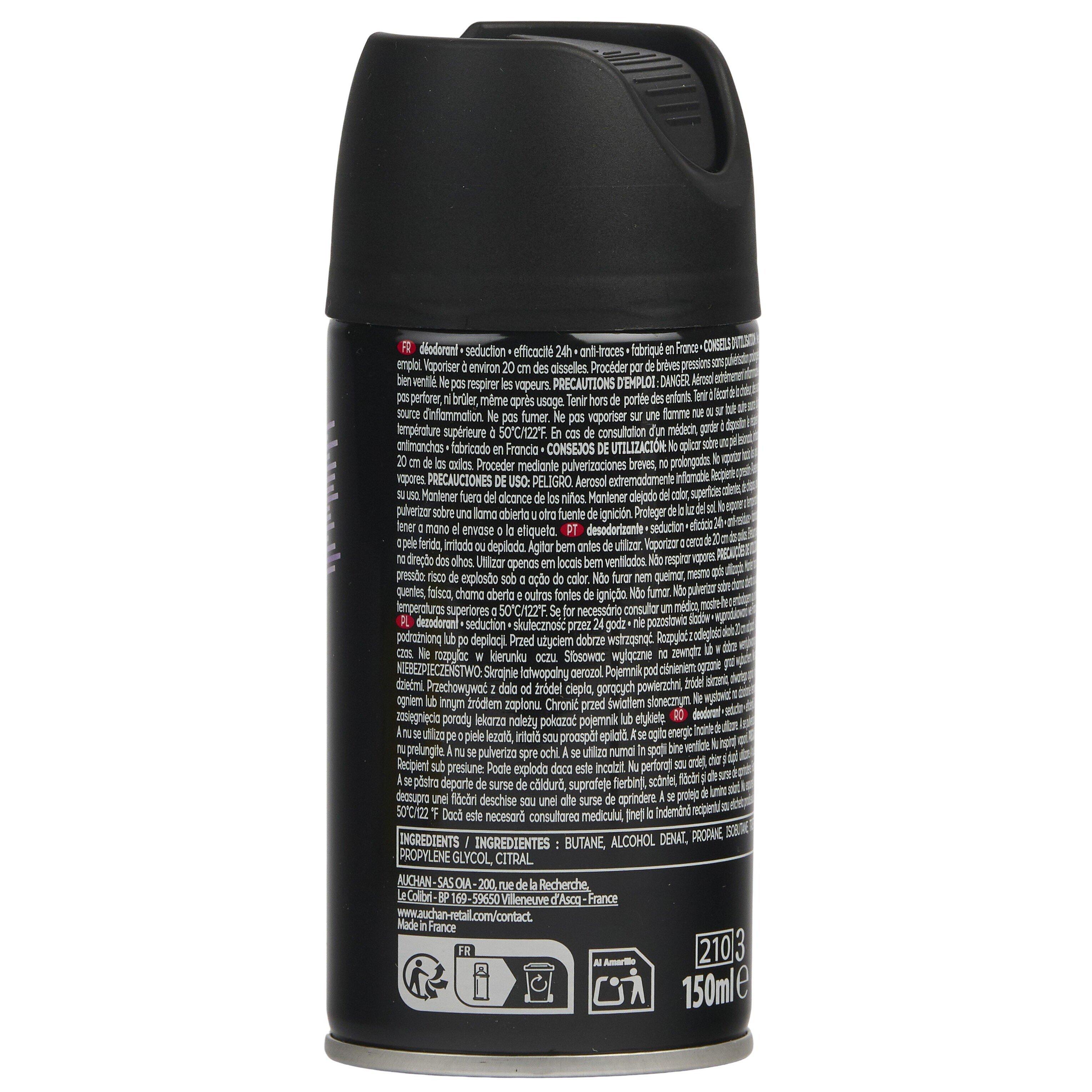 Voir la diapositive 3 : COSMIA MEN Déodorant spray homme séduction 24h anti-traces 150ml