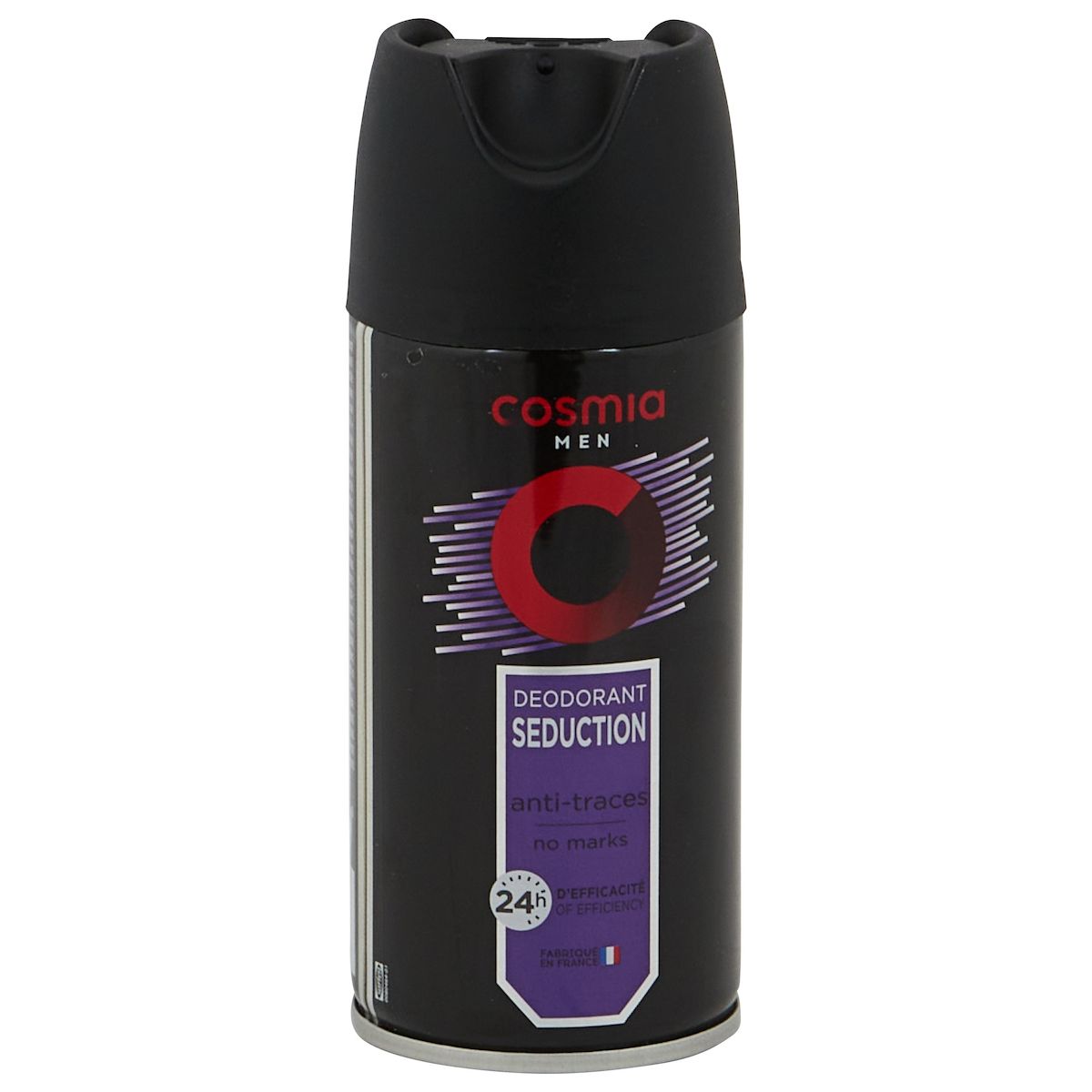 COSMIA MEN Déodorant spray homme séduction 24h anti-traces 150ml