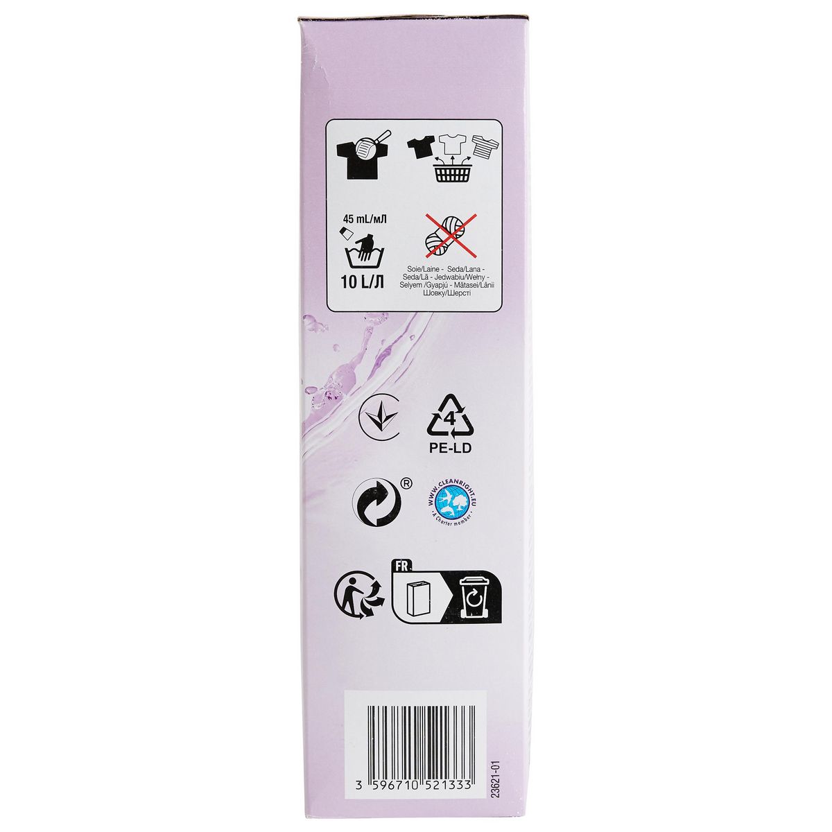 AUCHAN Lessive poudre Lavande 60 lavages 3kg