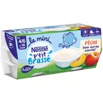 Nestlé P'tit brassé petit pot dessert lacté pêche dès 4 mois