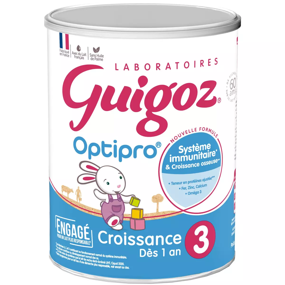 GUIGOZ Optipro 3 lait de croissance en poudre dès 12 mois 830g