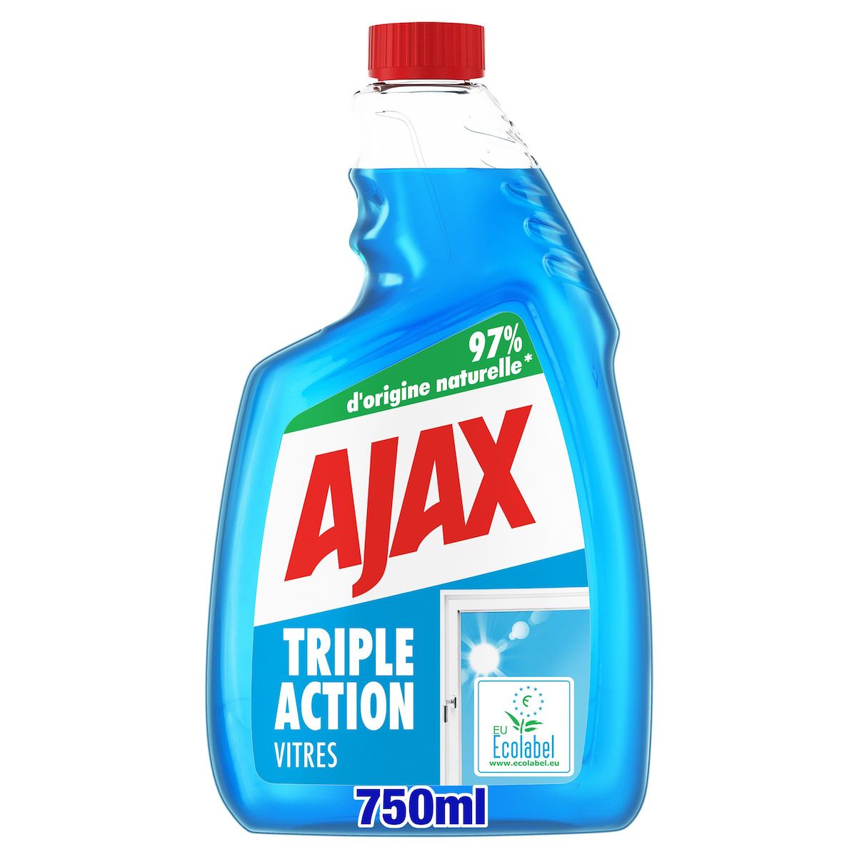 AJAX Recharge spray vitres triple action 750ml