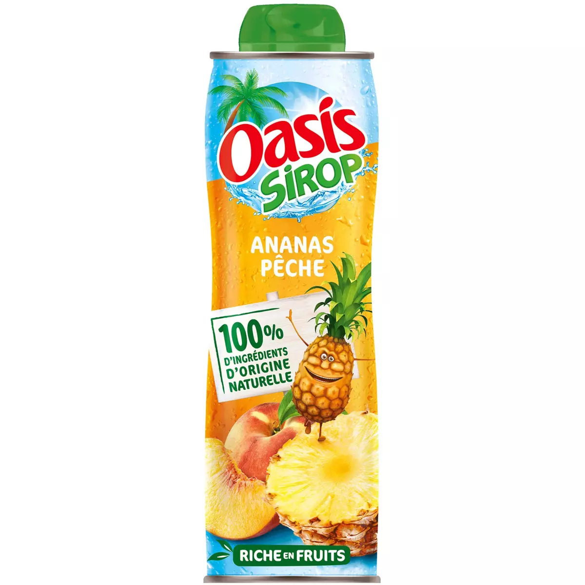 OASIS Sirop goût ananas pêche 60cl