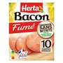 HERTA Bacon fumé sans nitrite 10 tranches minimum 120g
