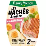 FLEURY MICHON Haché de jambon à poêler 2 pièces 190g