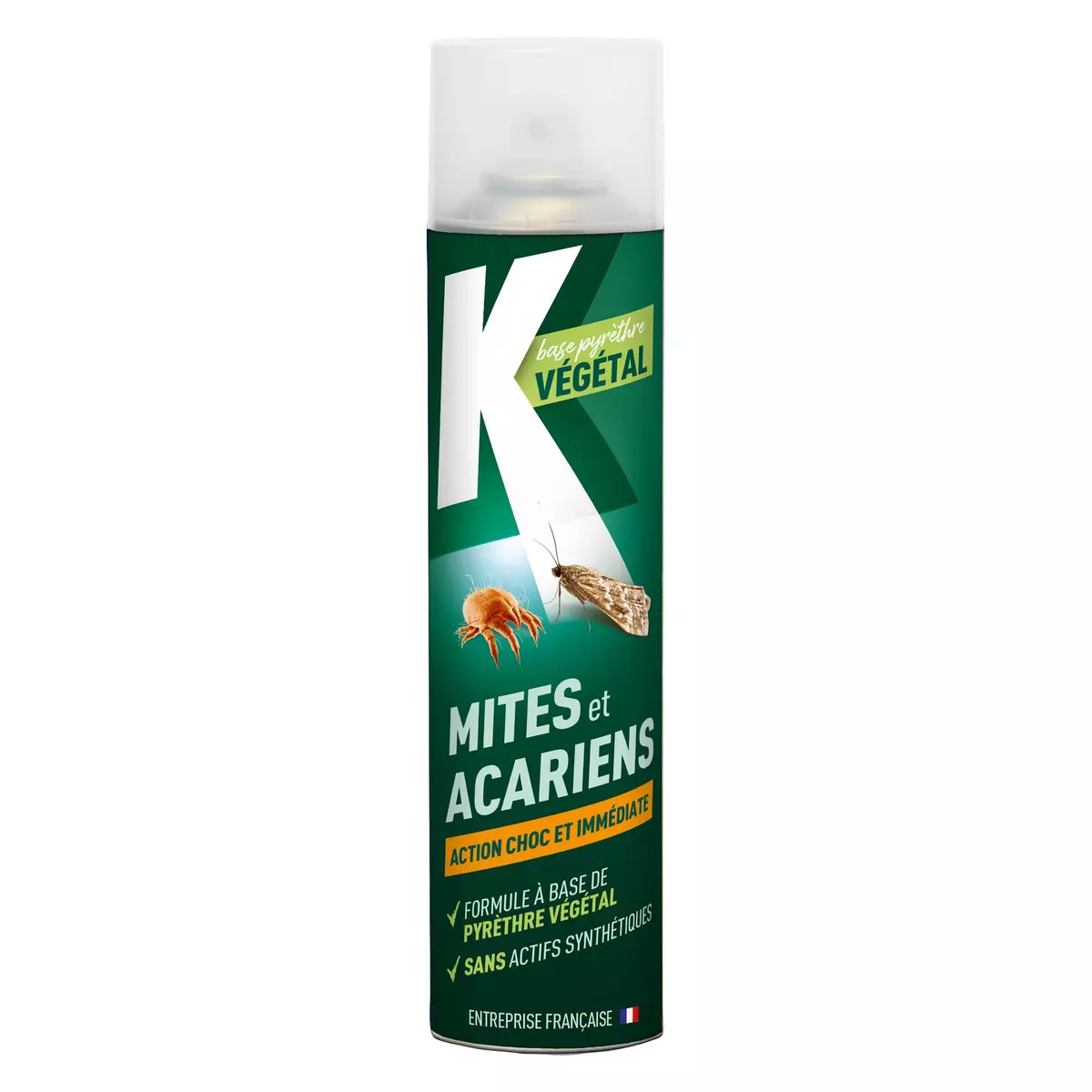 K VEGETAL Spray anti mites et acariens à base de pyrèthre végétal 233g