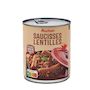 Voir la diapositive 2 : AUCHAN Saucisses aux lentilles 2 personnes 840g