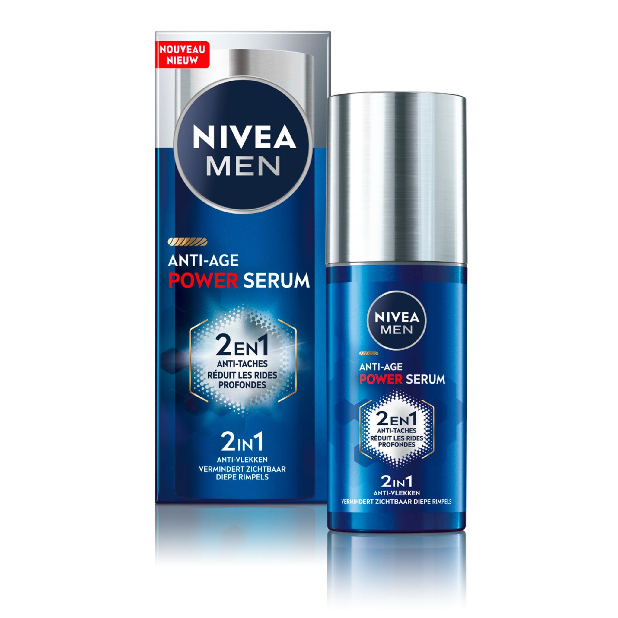 Voir la diapositive 3 : NIVEA MEN Power sérum anti-âge 2en1 30ml