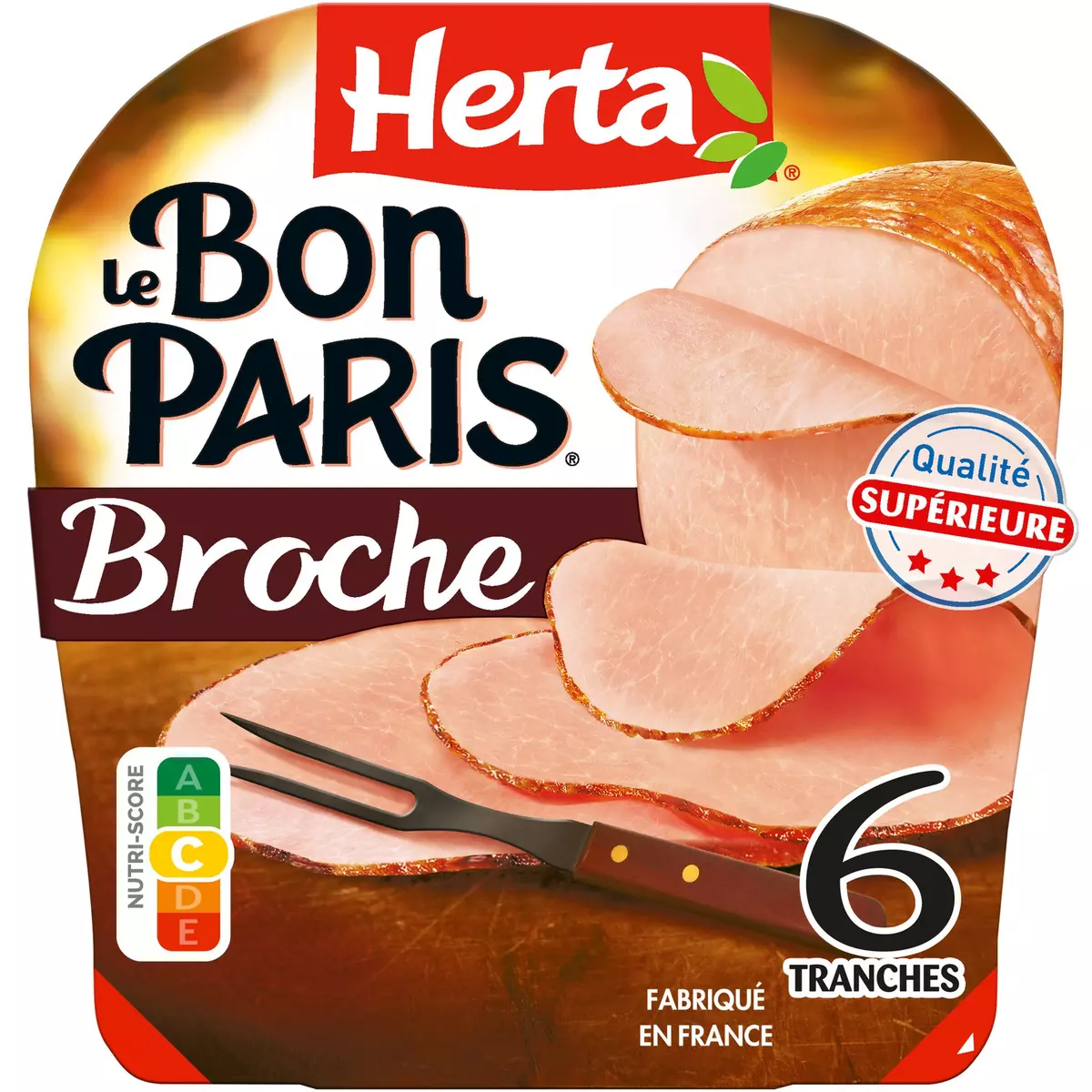 HERTA Le Bon Paris Jambon à la broche 6 tranches 210g