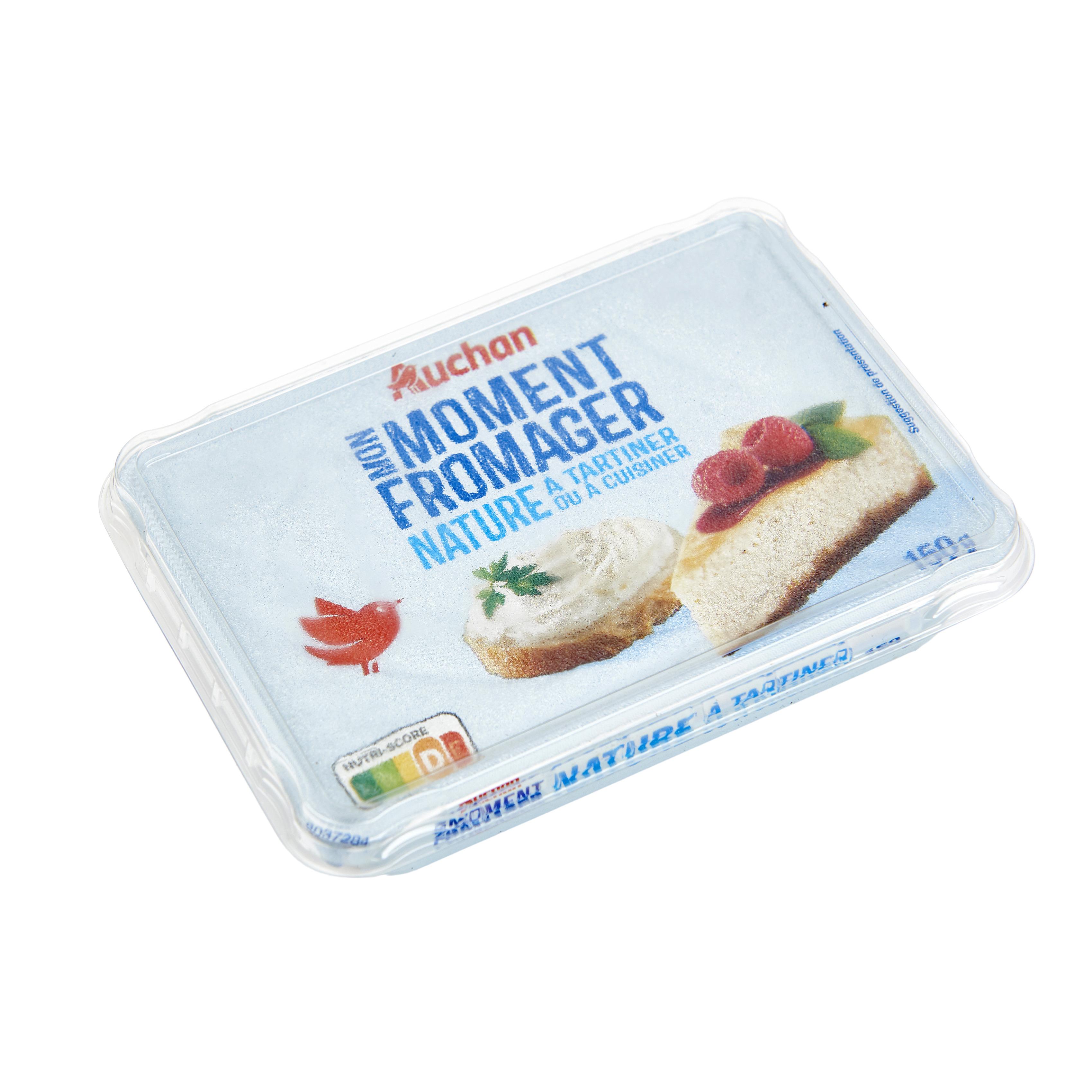 Voir la diapositive 2 : AUCHAN Fromage à tartiner nature 150g