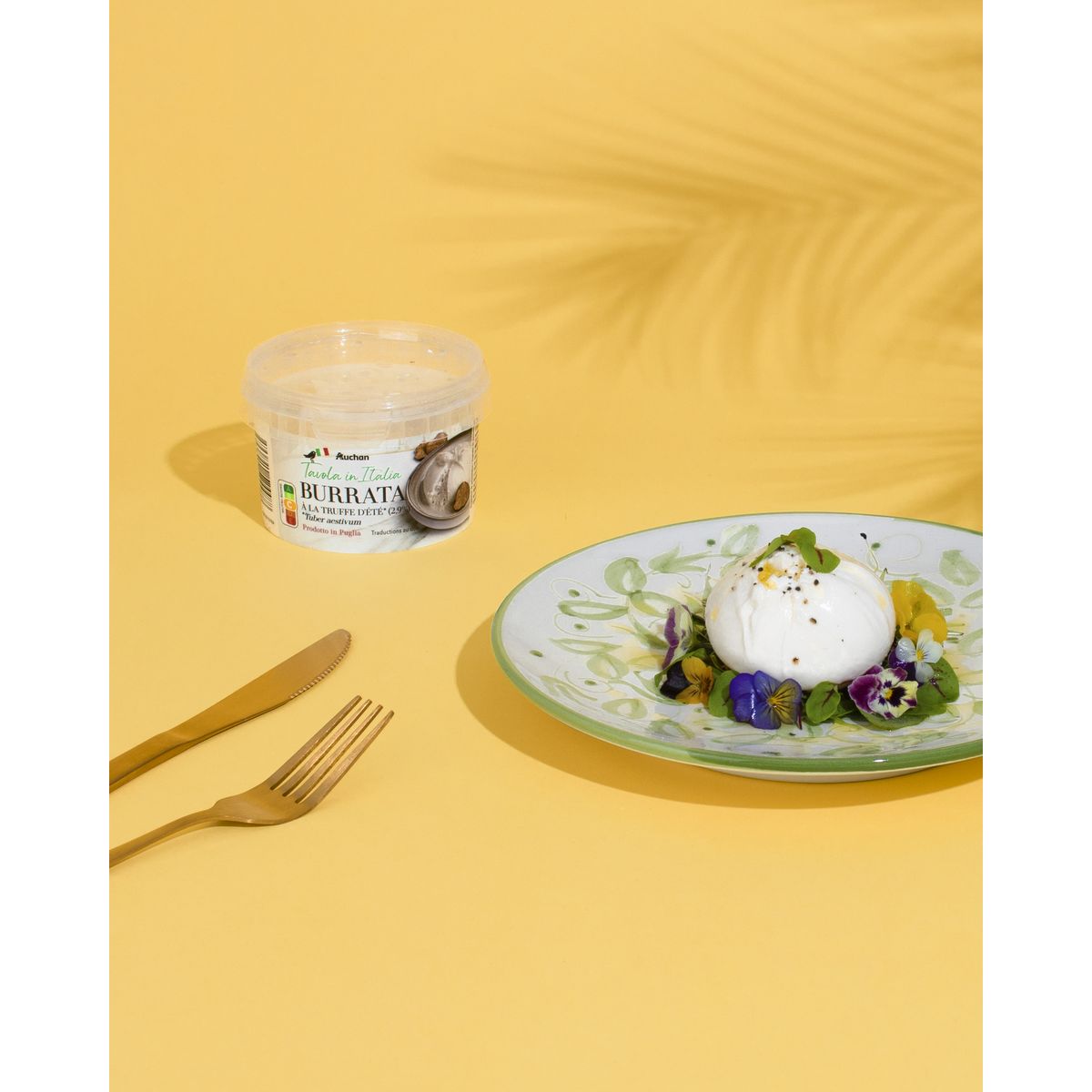 AUCHAN TAVOLA IN ITALIA Burrata à la truffe d'été 100g