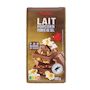 Voir la diapositive 3 : AUCHAN Tablette de chocolat au lait popcorn et fleur de sel 1 pièce 180g