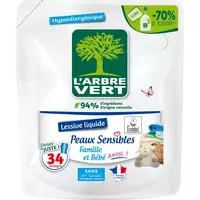Promo L'ARBRE VERT Liquide vaisselle Aloe Vera Hypoallergénique chez Casino  Supermarchés