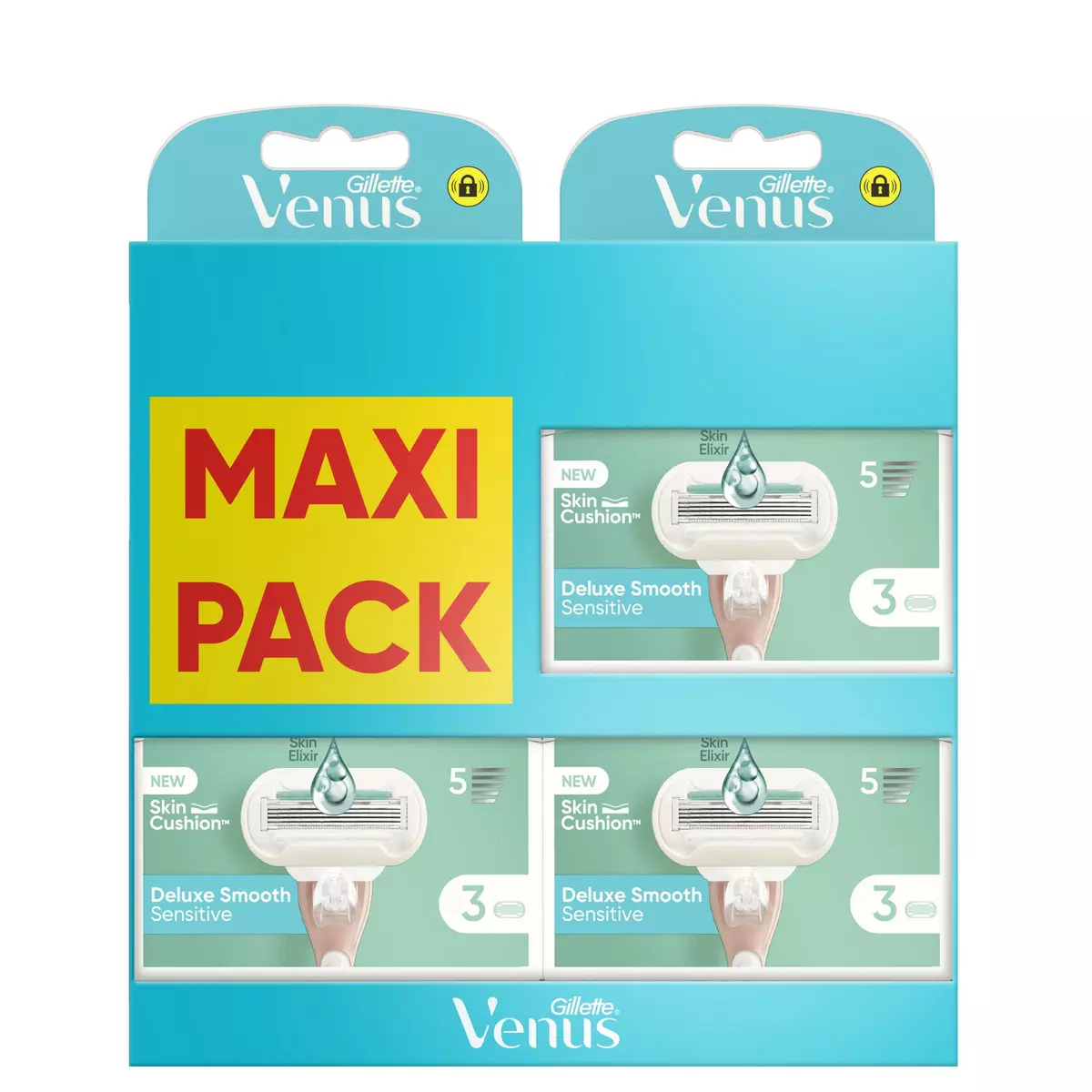 VENUS Deluxe smooth sensitive recharges 9 recharges