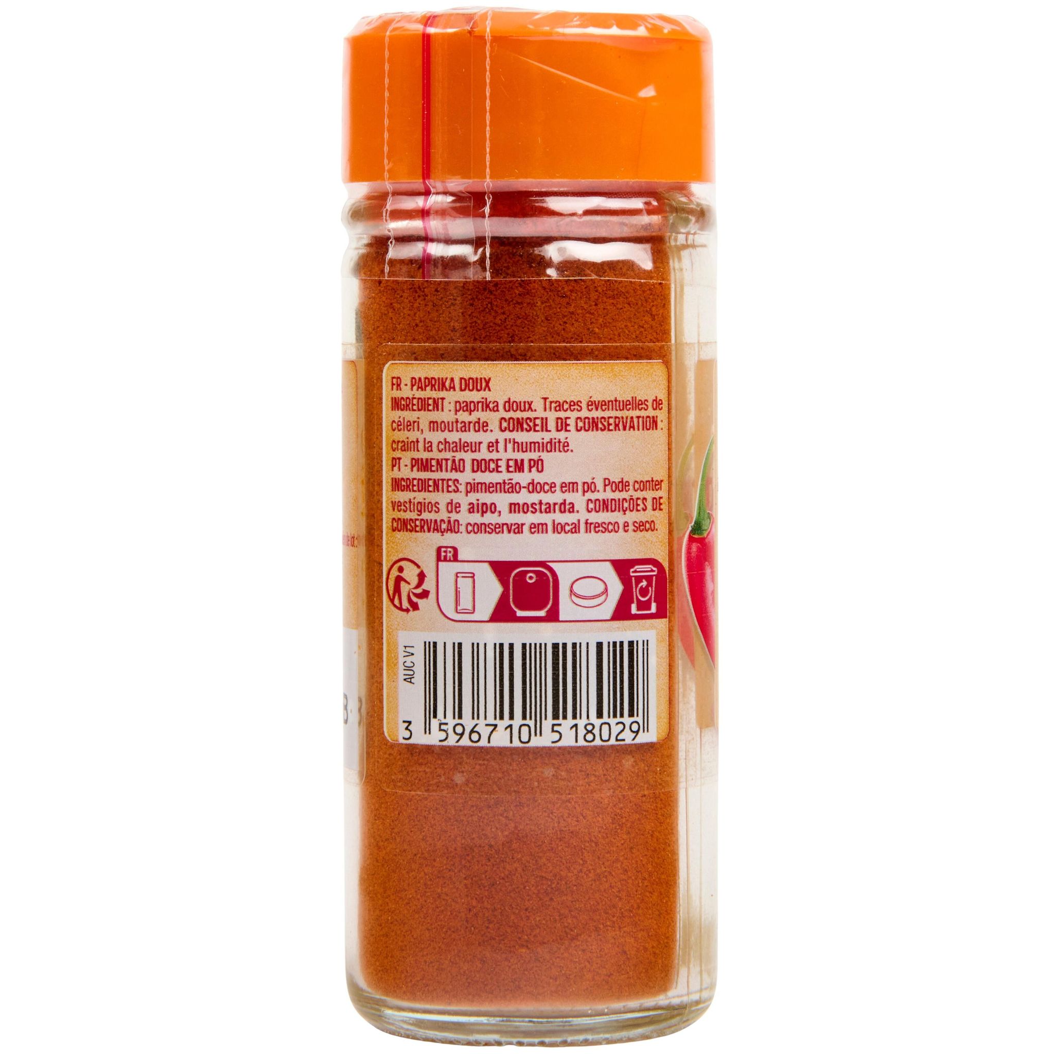 Voir la diapositive 2 : AUCHAN Paprika doux 40g