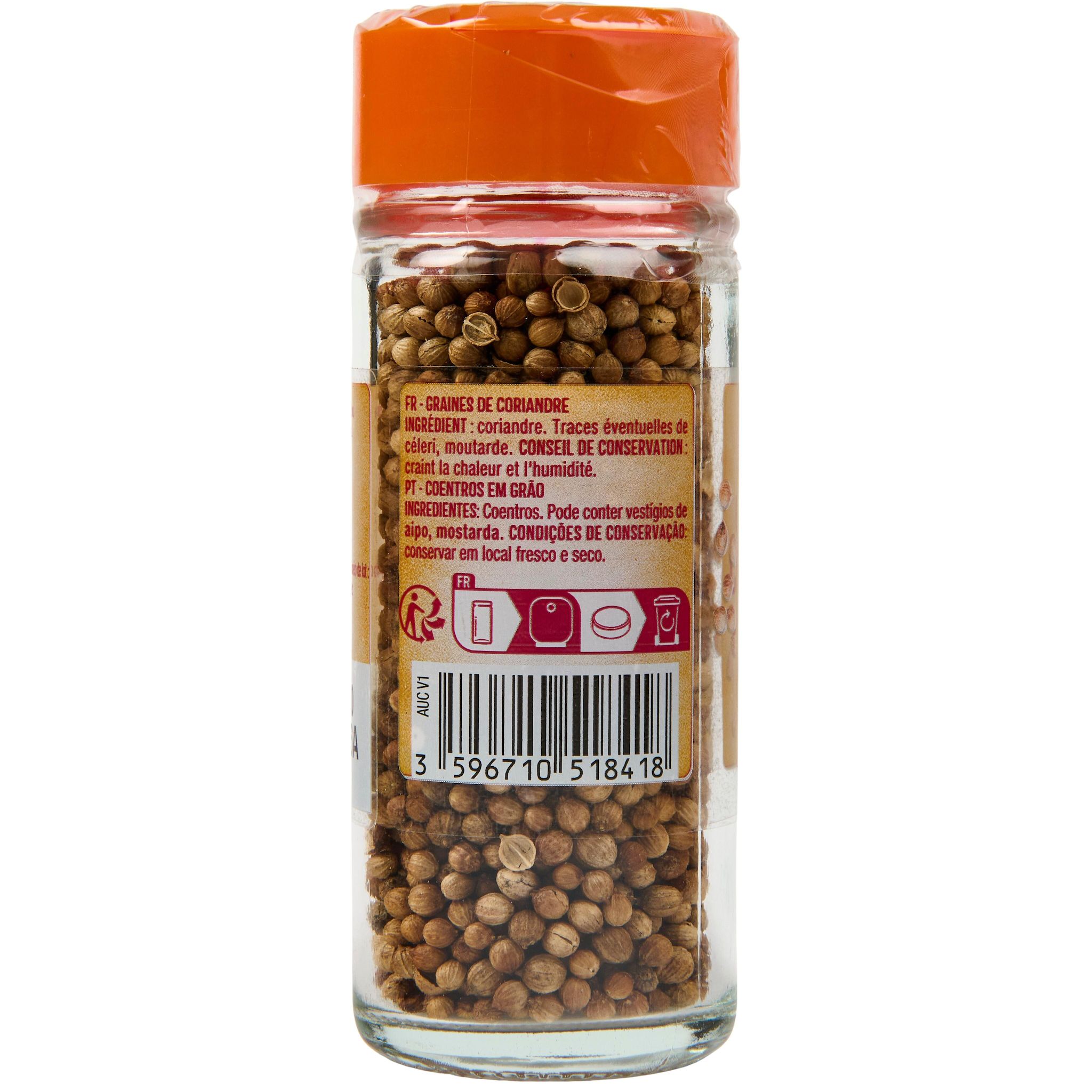 Voir la diapositive 3 : AUCHAN Graines de coriandre 22g