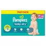 PAMPERS Baby-Dry couches taille 4+ (10-15kg) 120 couches