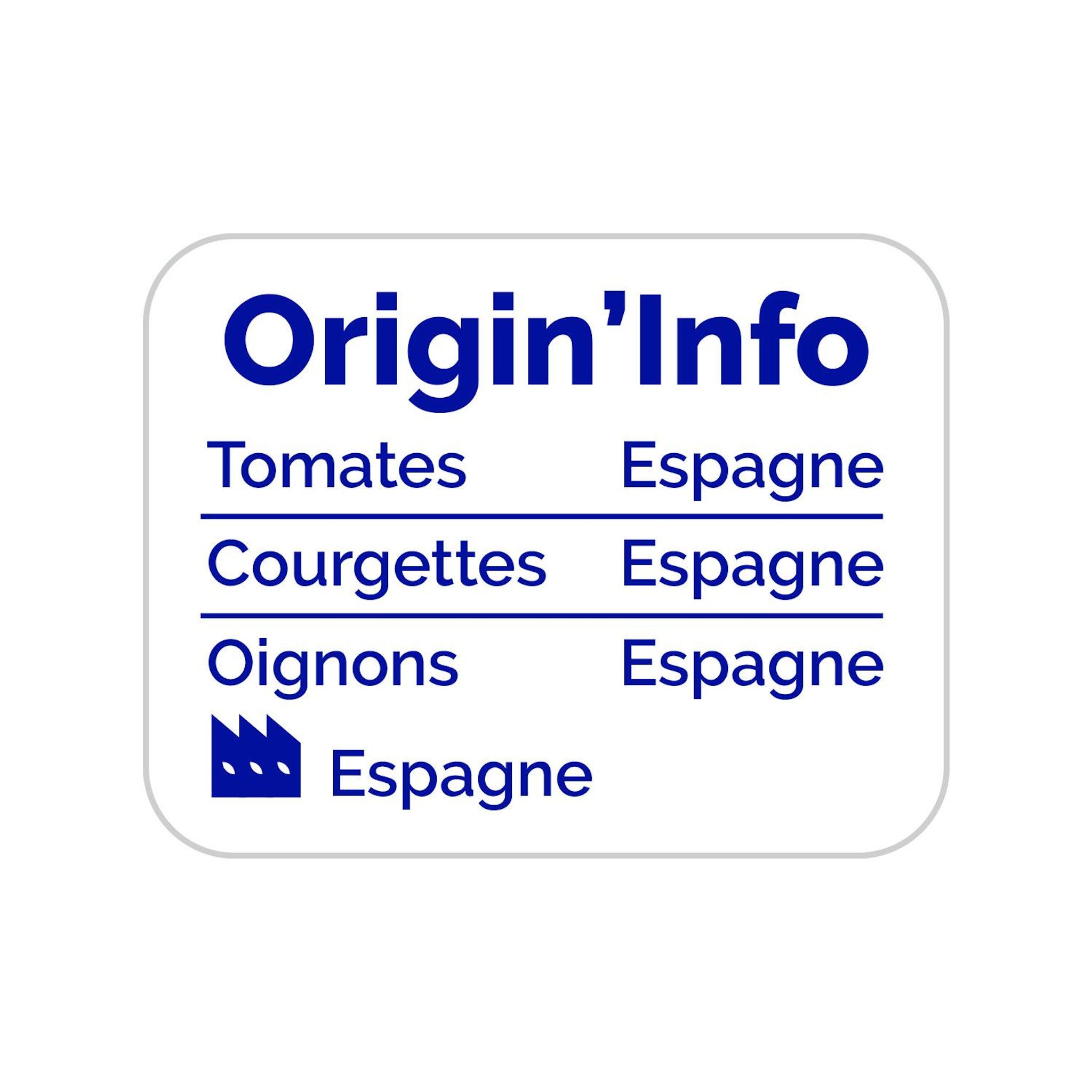 Voir la diapositive 2 : D'AUCY Courgettes cuisinées à la Provençale en bocal 2 personnes 380g