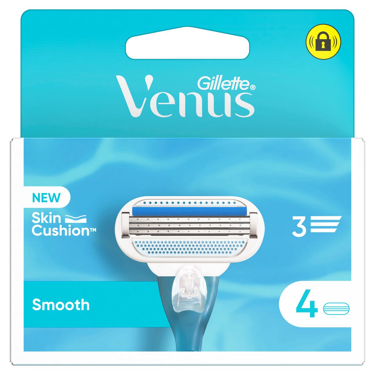 VENUS Smooth recharge lames de rasoir 3 lames 4 recharges