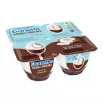 DANETTE Double saveurs - Crème dessert chocolat et coco 4x125g