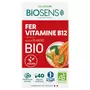 BIOSENS Gélules végétales fer vitamine B12 issu de plantes bio 40 gélules végétales 20g