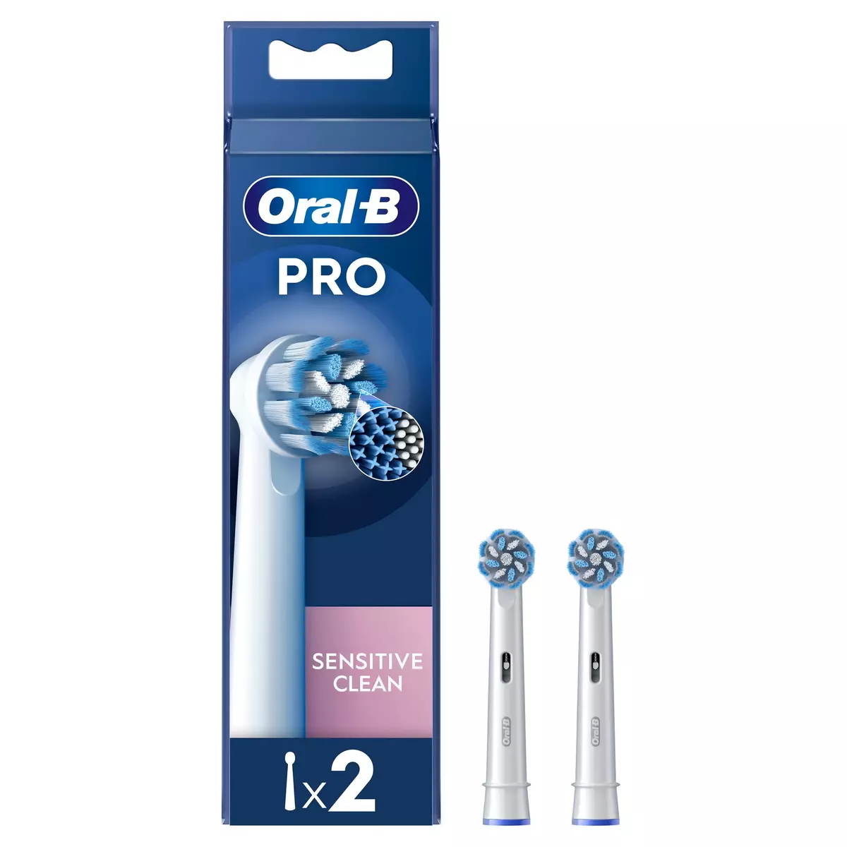 ORAL-B Pro Sensitive Clean Recharges pour brosse à dents électrique 2 brossettes