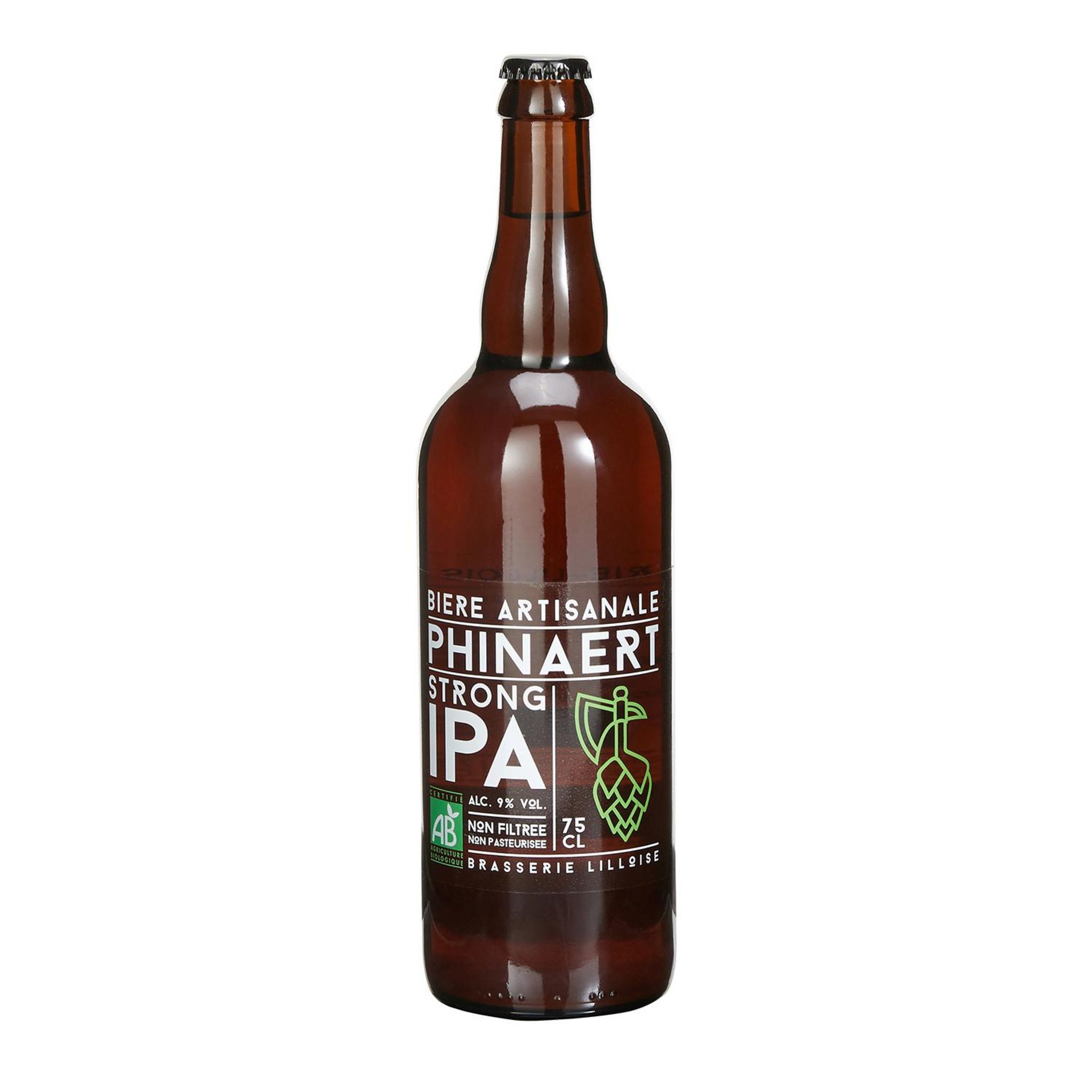 PHINAERT Bière strong IPA bio 9% 75cl