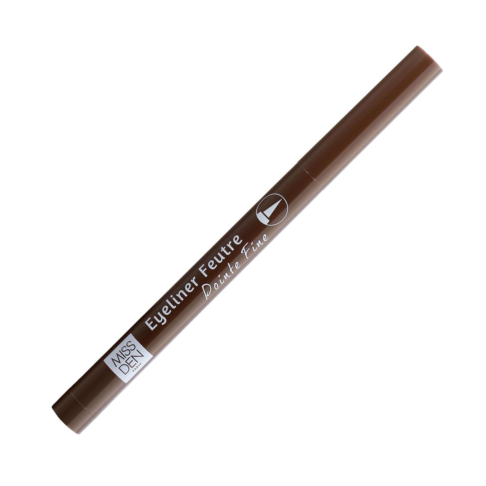 MISS DEN Eyeliner feutre pointe fine brun design 7g
