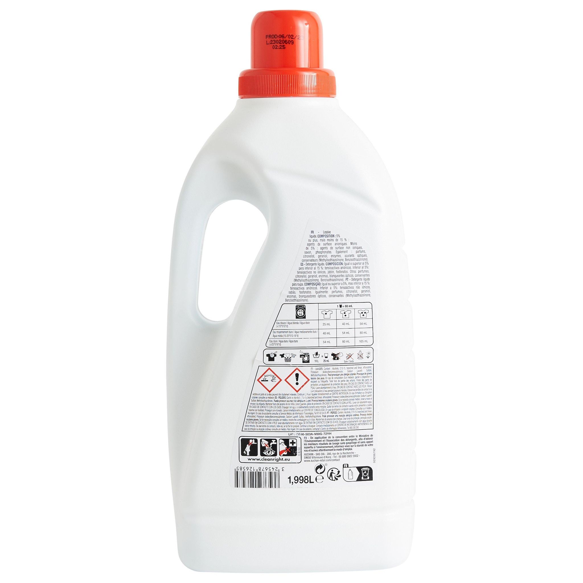 Voir la diapositive 3 : POUCE Lessive liquide 37 lavages 2l