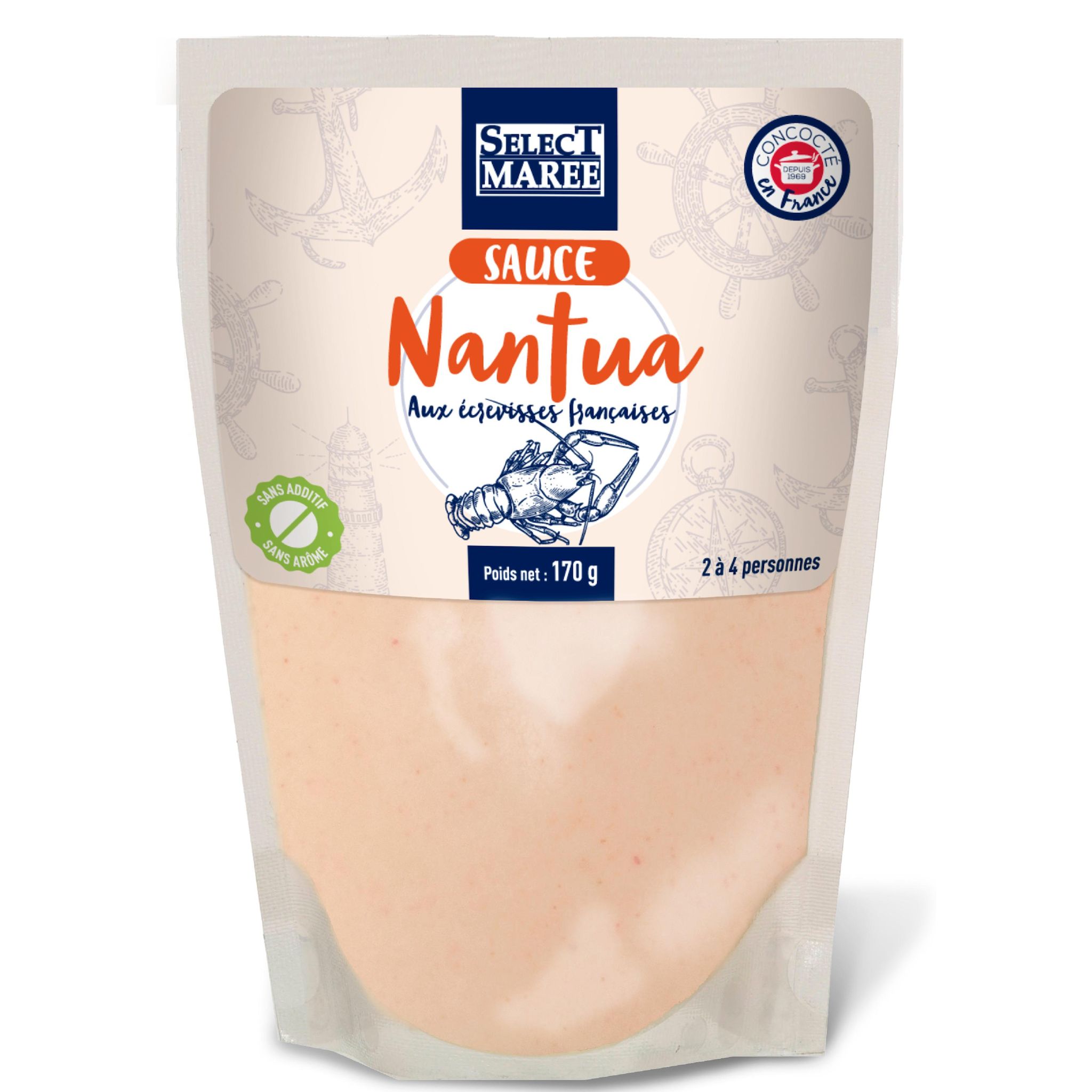 SELECT MAREE Sauce Nantua aux écrevisses françaises 2/4 parts 170g