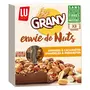 GRANY Barres aux amandes et cacahuètes sur lit de chocolat au lait 3 barres 105g