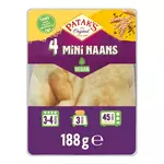PATAK'S Mini pains Naans vegan 4 pains 188g