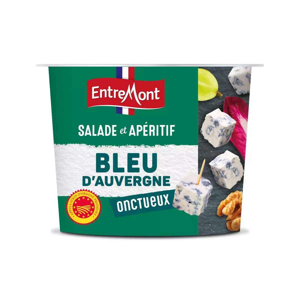 ENTREMONT Dés de fromage bleu d'Auvergne AOP 120g