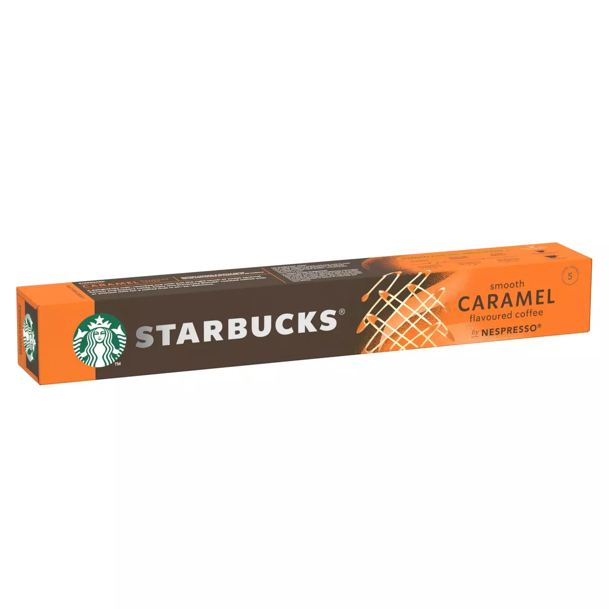 STARBUCKS Capsules de café saveur caramel intensité 5 By Nespresso 10 capsules 51g