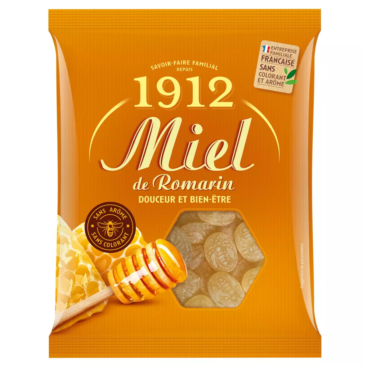 VERQUIN 1912 Bonbons au miel de romarin 200g pas cher 