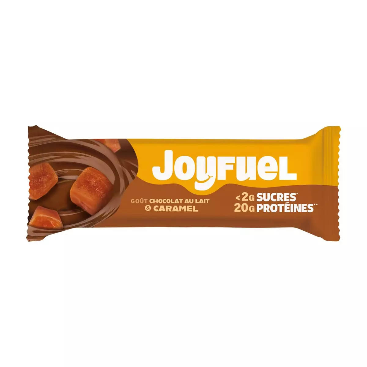 JOYFUEL Barre protéinée chocolat au lait caramel 55g