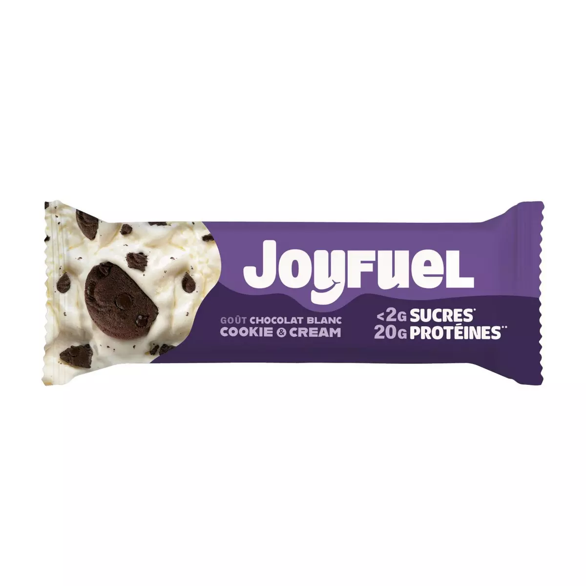 JOYFUEL Barre protéinée chocolat blanc cookie cream 55g