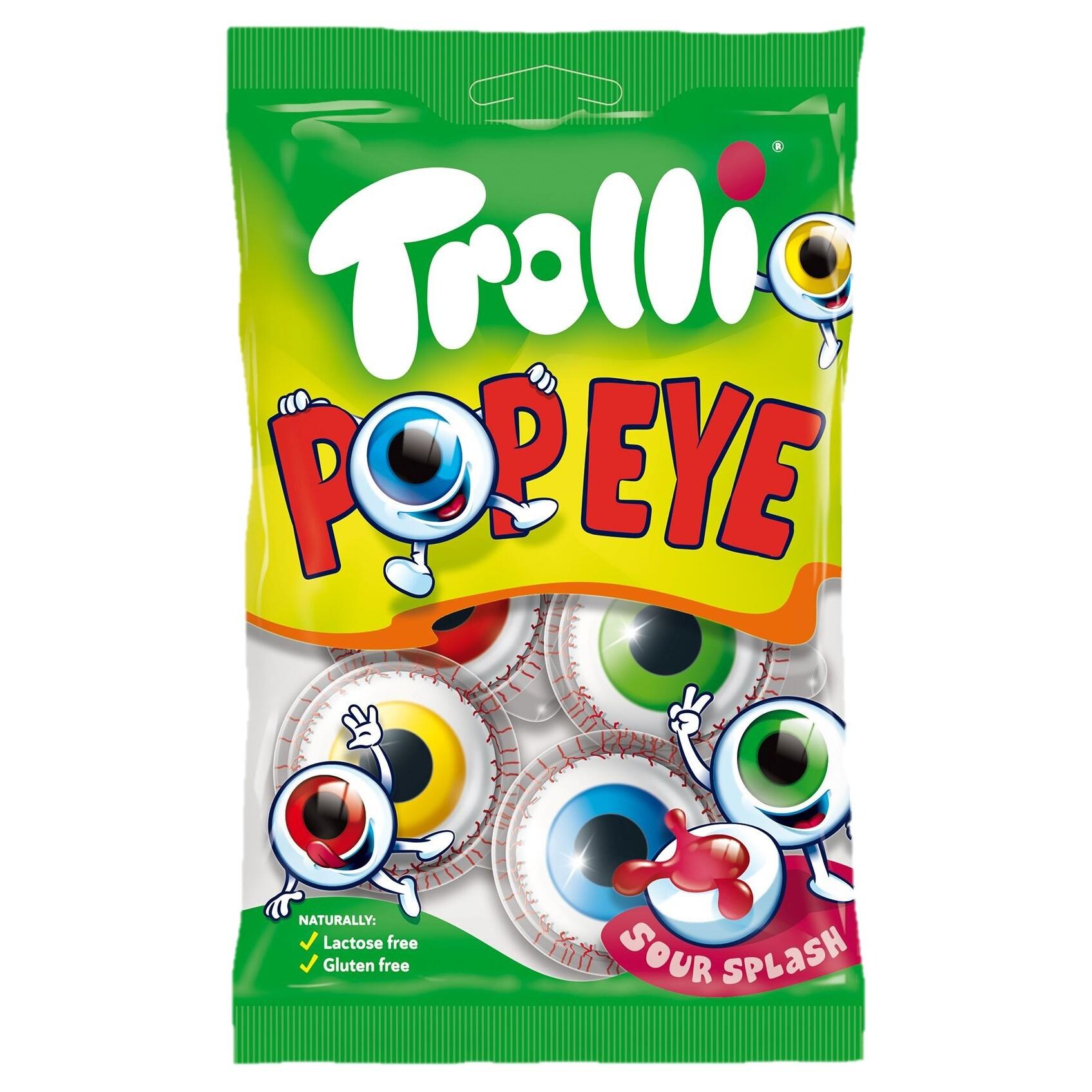 TROLLI Bonbons en forme d'oeil goût fraise acidulé 75g