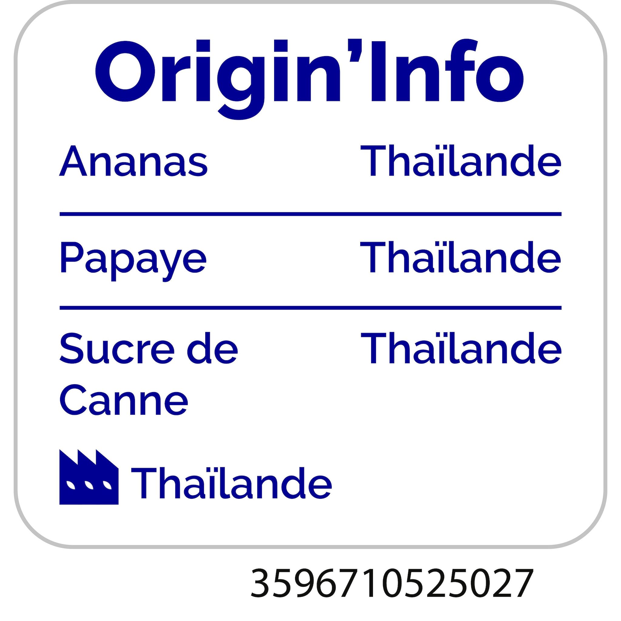 Voir la diapositive 2 : AUCHAN Mélange de fruits exotiques au sirop léger 340g