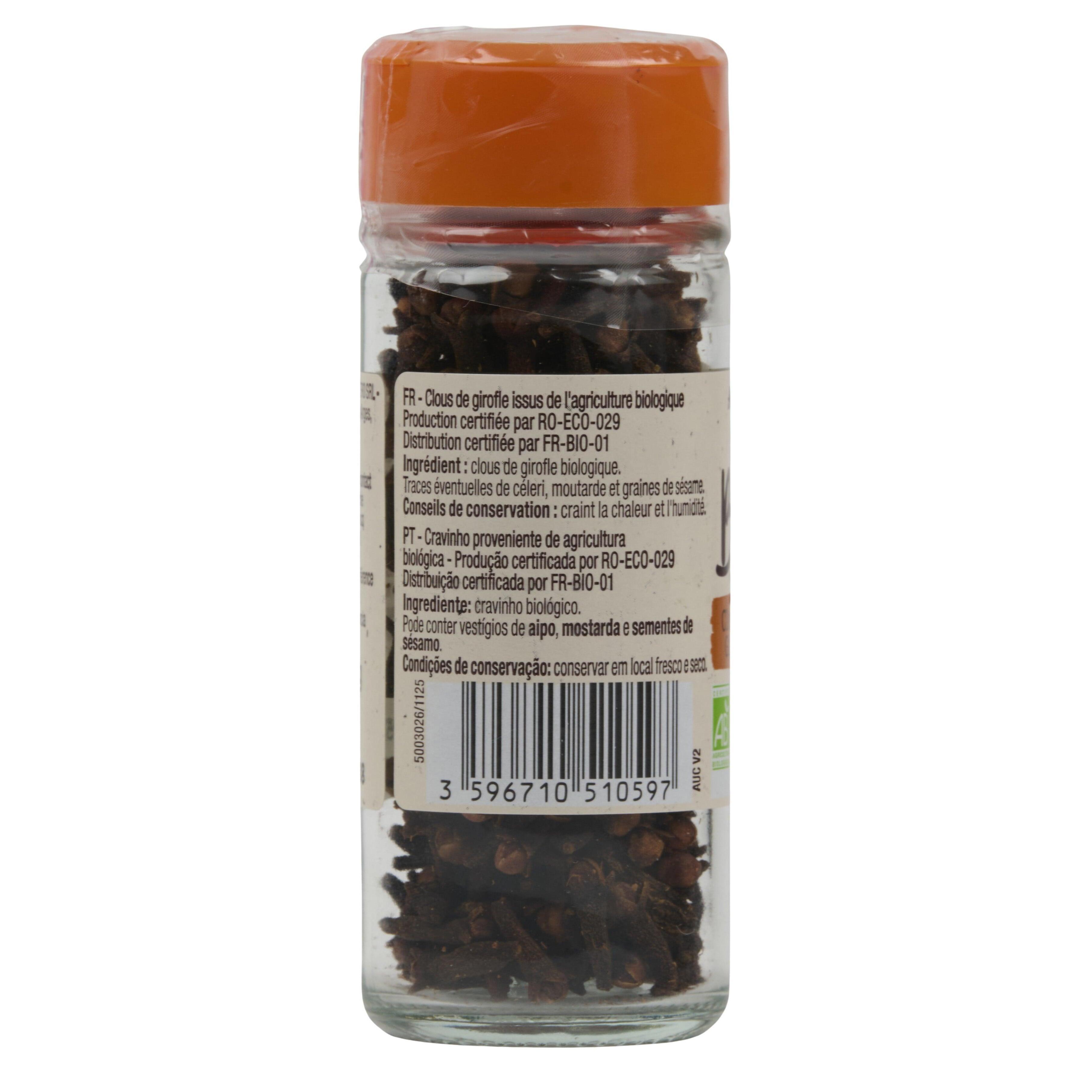 Voir la diapositive 3 : AUCHAN BIO Clous de girofle 25g