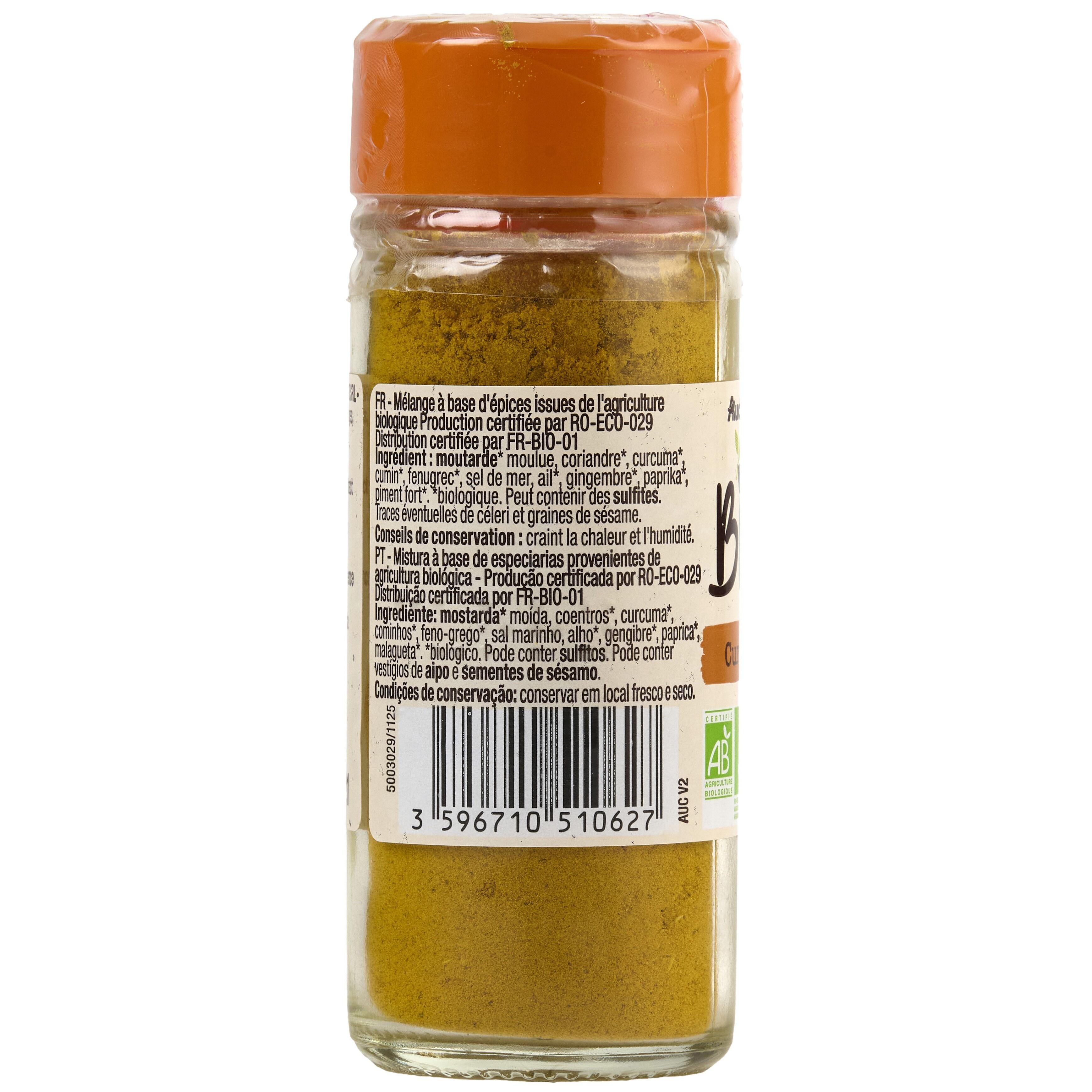 Voir la diapositive 3 : AUCHAN BIO Curry bio 37g