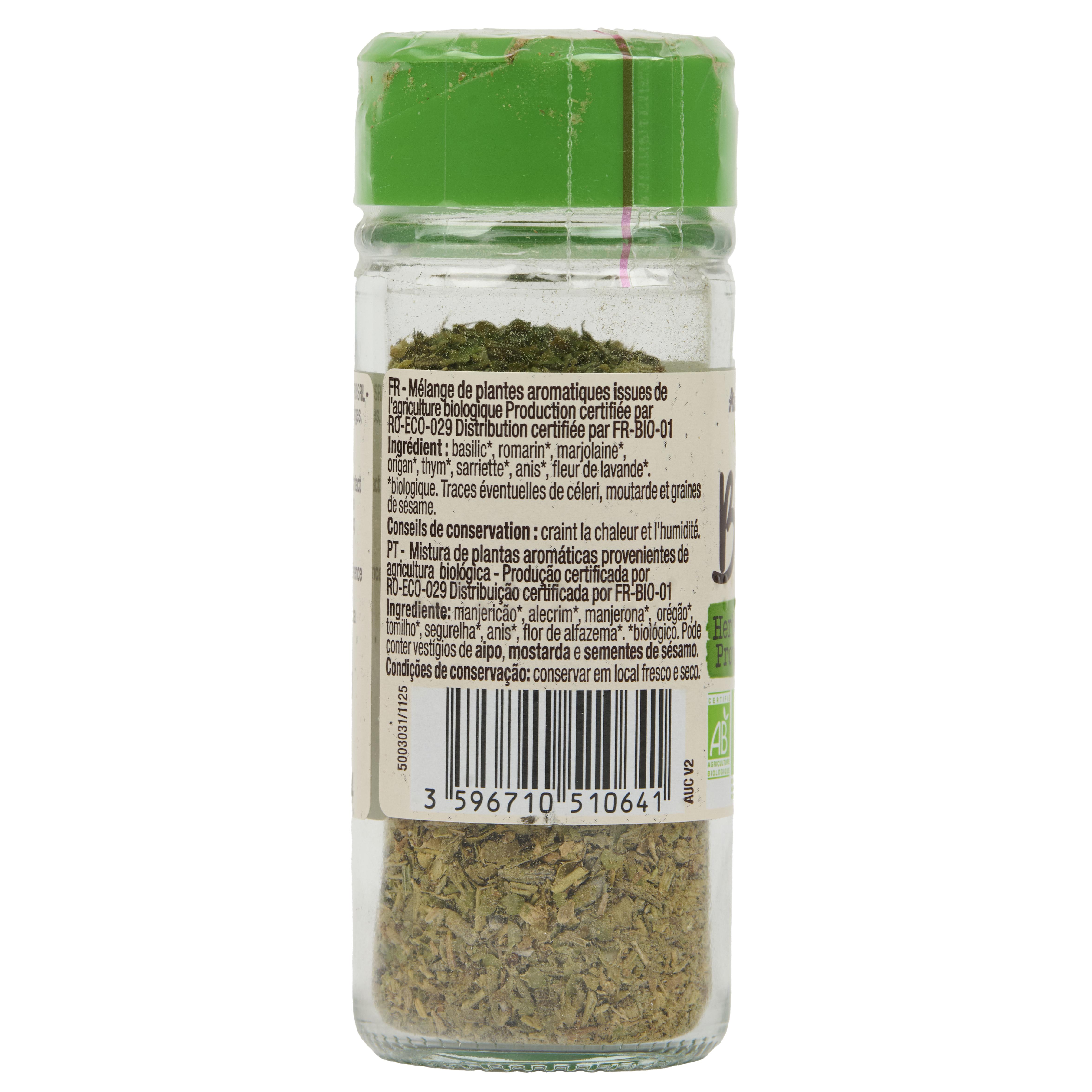 Voir la diapositive 2 : AUCHAN BIO Herbes de Provence 14g