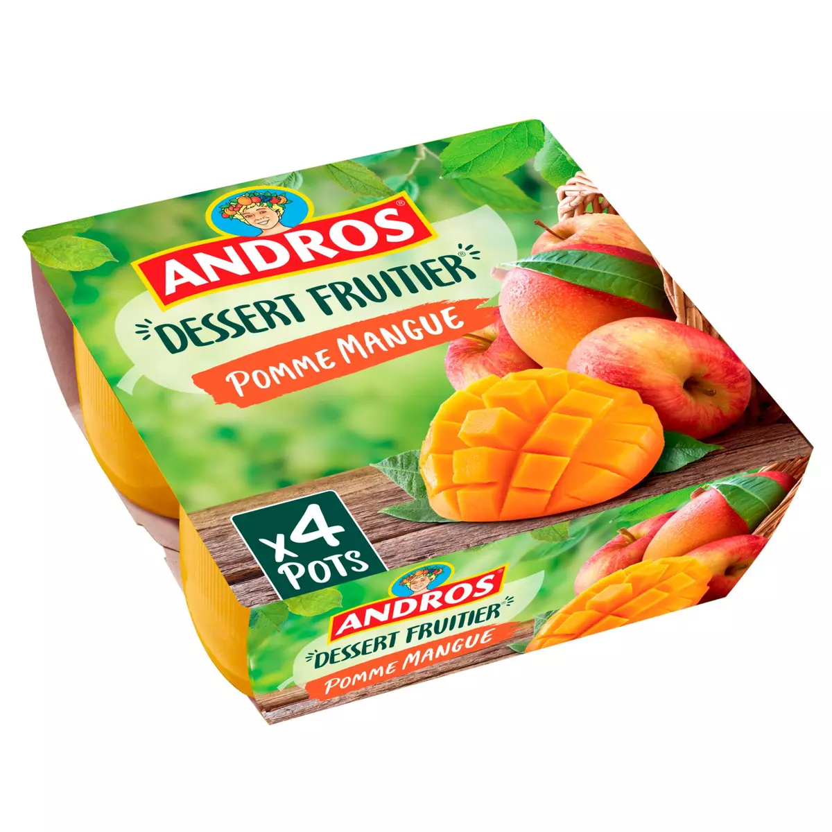 ANDROS Spécialité pomme mangue 4x100g