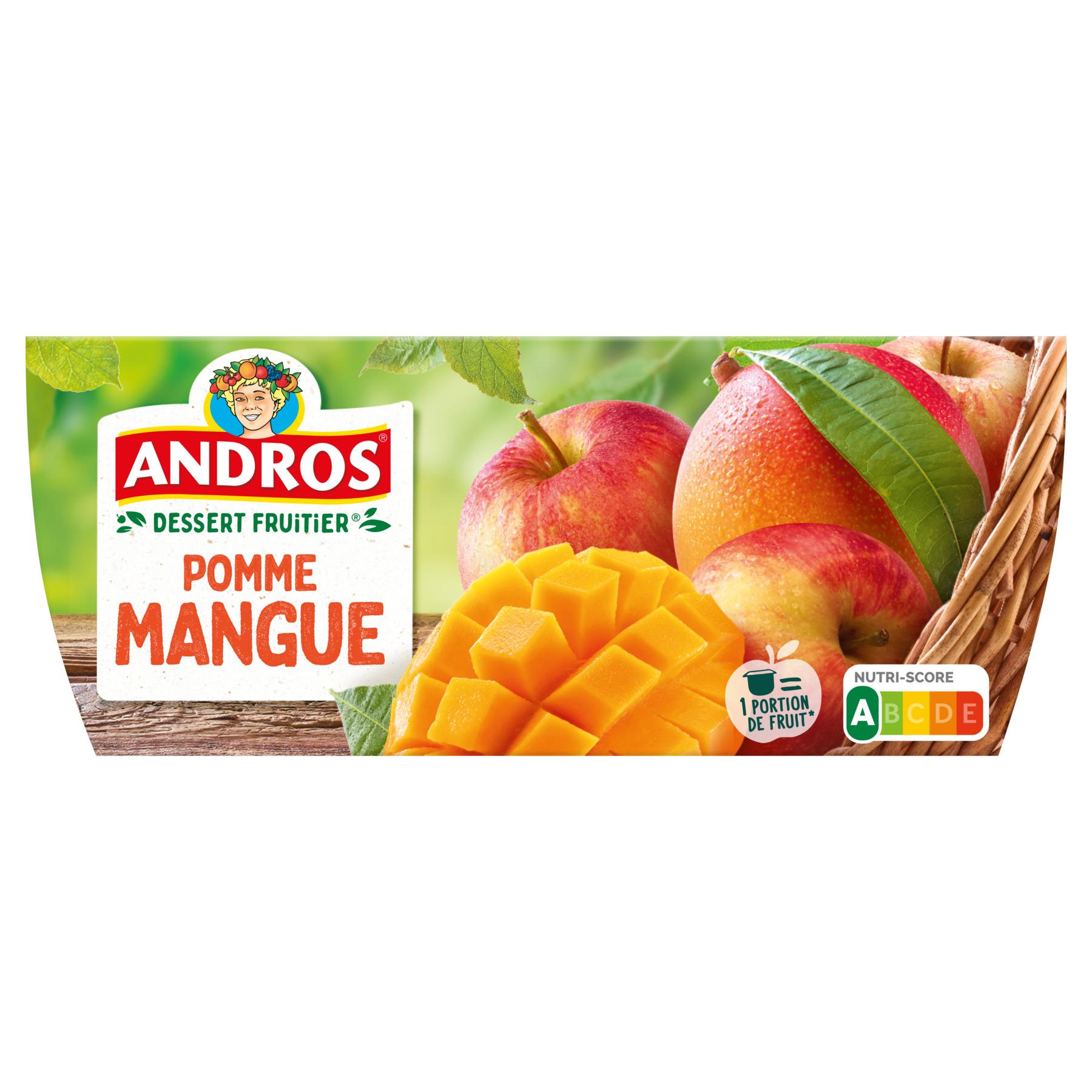 Voir la diapositive 2 : ANDROS Spécialité pomme mangue 4x100g