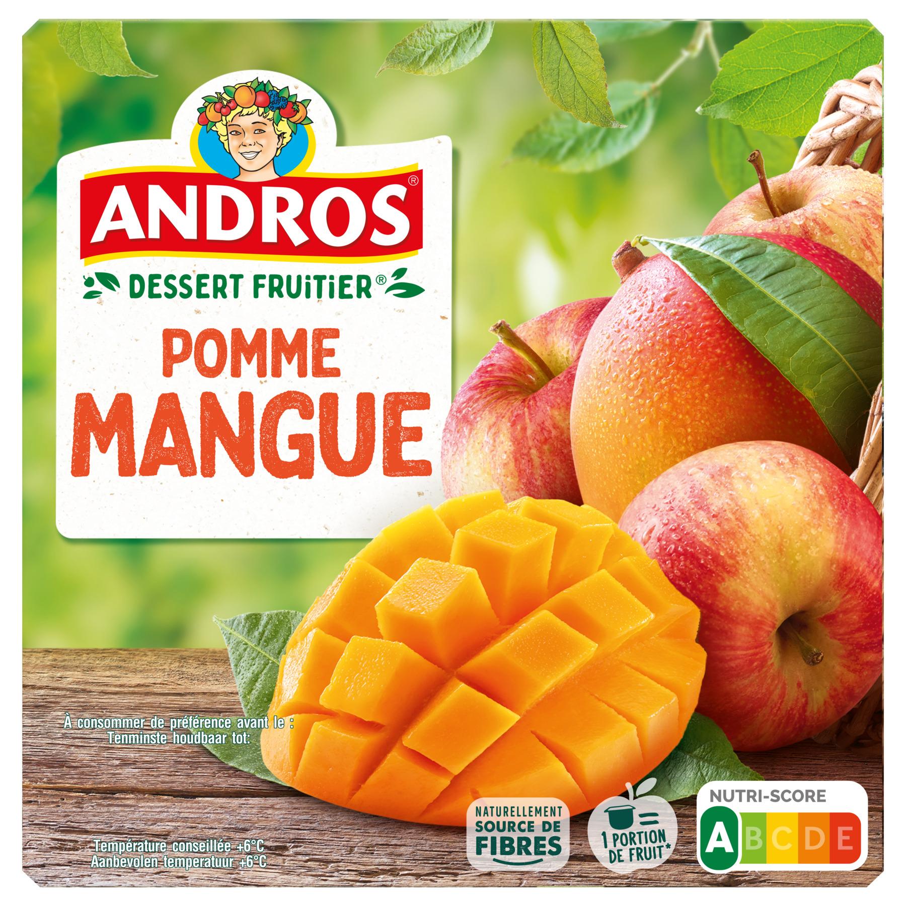 Voir la diapositive 5 : ANDROS Spécialité pomme mangue 4x100g