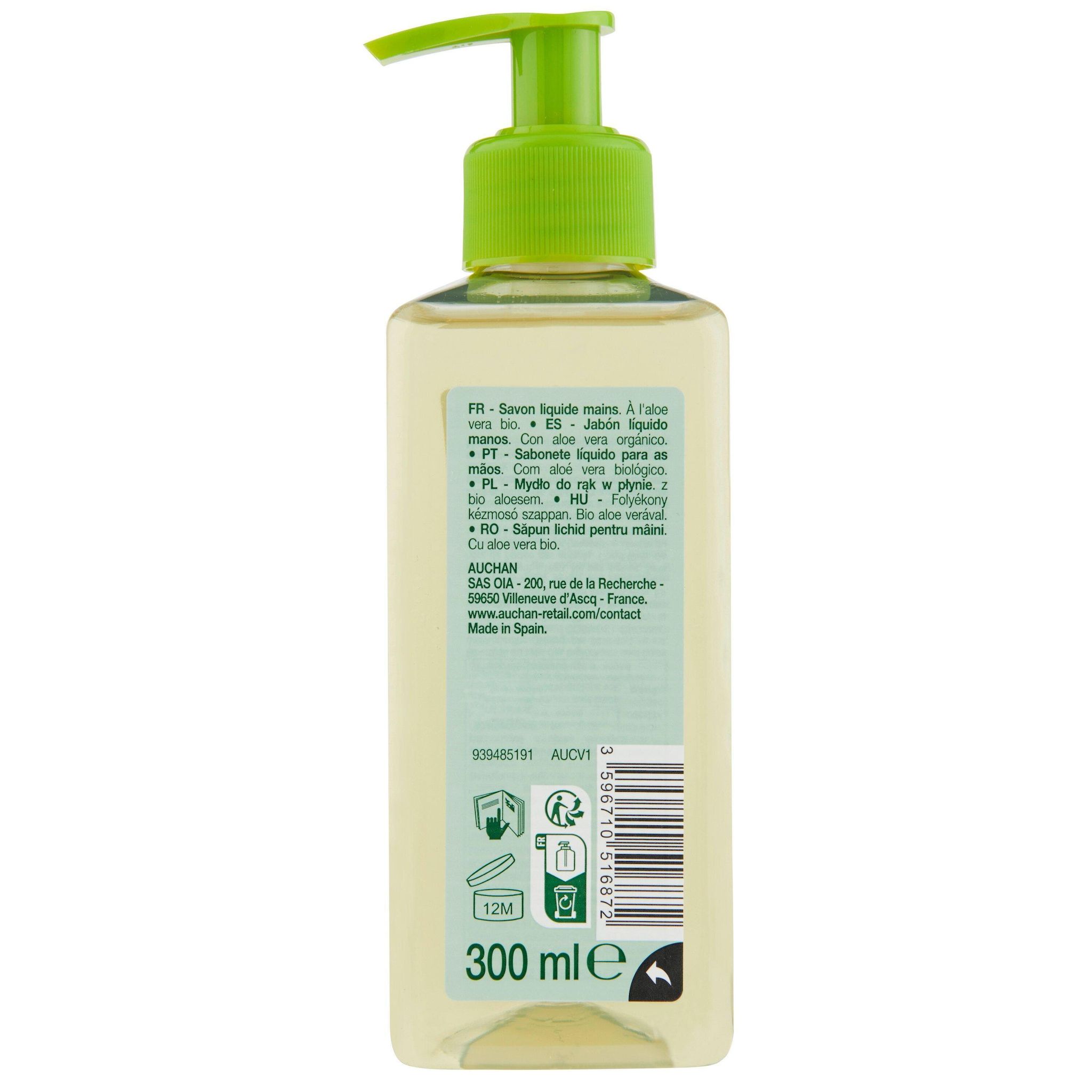 Voir la diapositive 2 : COSMIA BIO Savon liquide mains à l'aloe vera 300ml