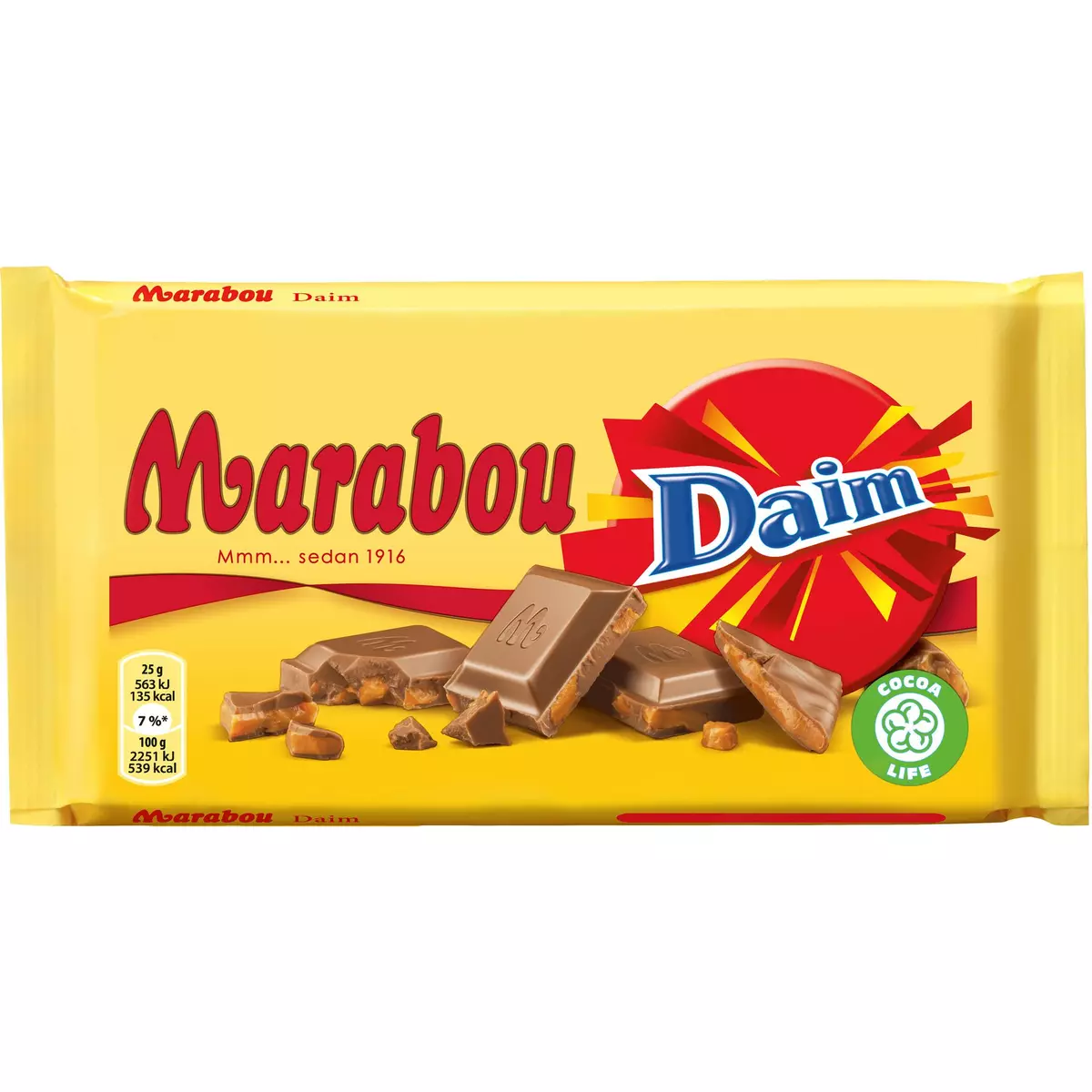 MARABOU Tablette de chocolat Daim 250g