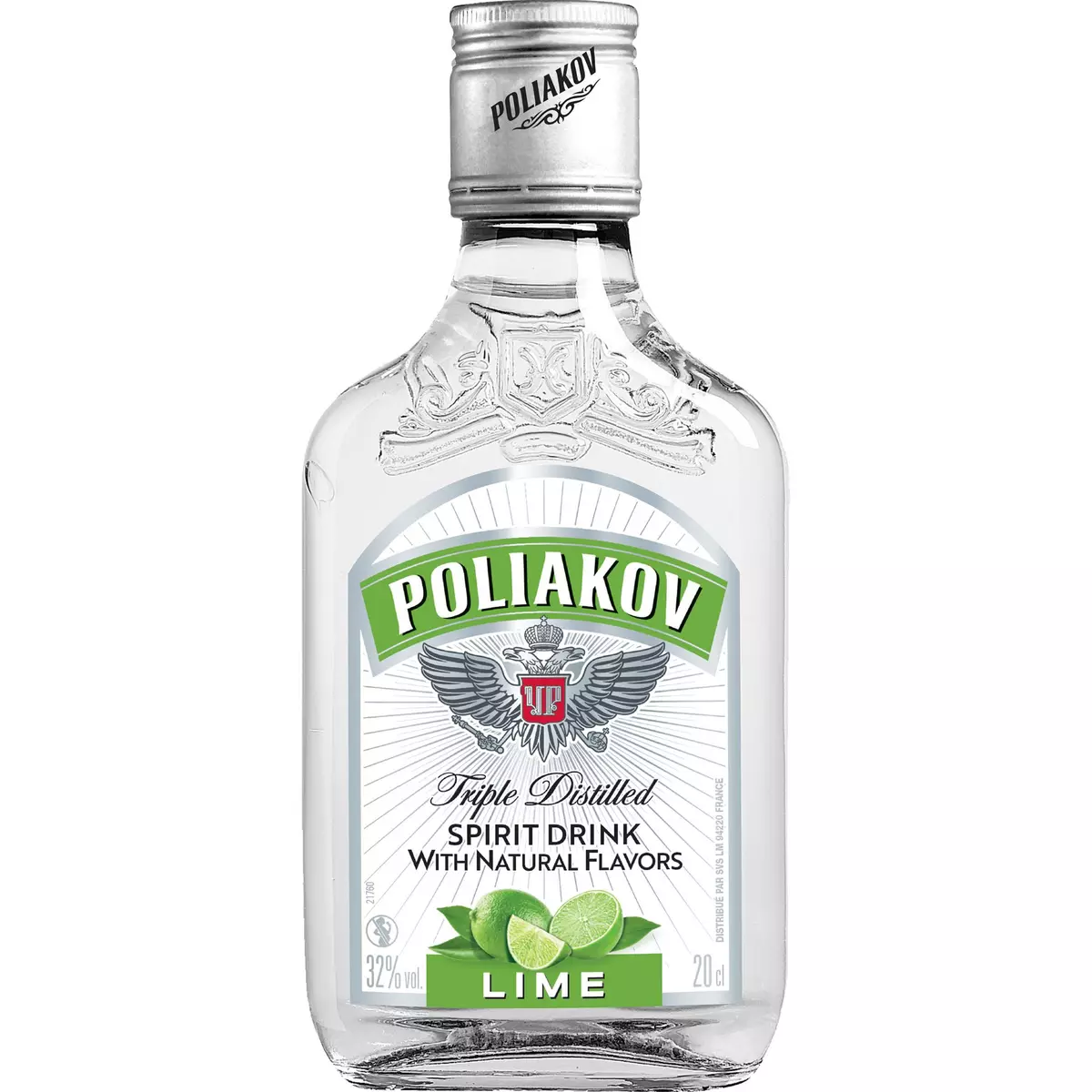 POLIAKOV Vodka aromatisée citron 32% 20cl